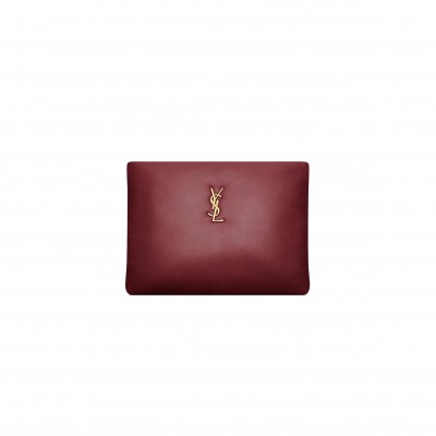 YSL CALYPSO LARGE POUCH IN LAMBSKIN 778943AACX76268 (30*22*3cm)